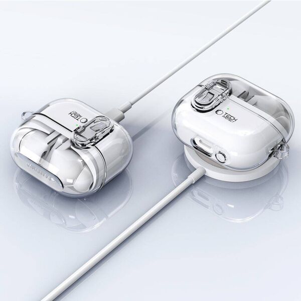 Case for SAMSUNG GALAXY BUDS 3 / 3 PRO Tech-Protect Flexair Clear transparent 5906302376155