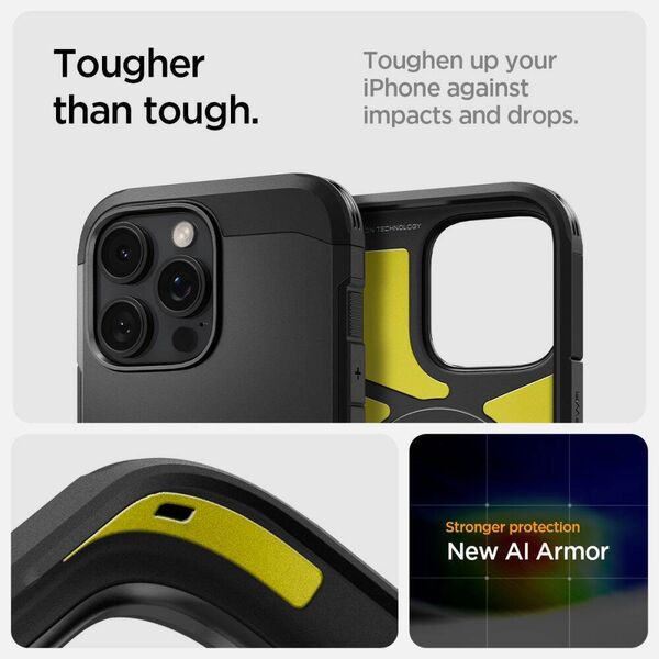 Case IPHONE 16 PRO MAX Spigen Tough Armor "T" Mag MagSafe black 8809971233590