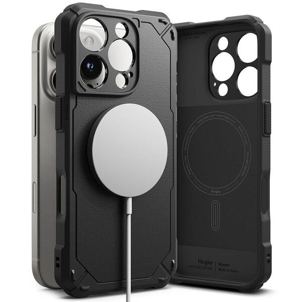 Case IPHONE 16 PRO Ringke Rugged Gear Magnetic MagSafe black 8800274963771