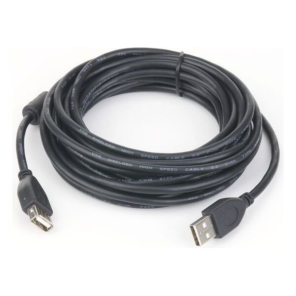 Kabel USB Gembird USB-A - USB-A 3 m Czarny (CCFUSB2AMAF10)