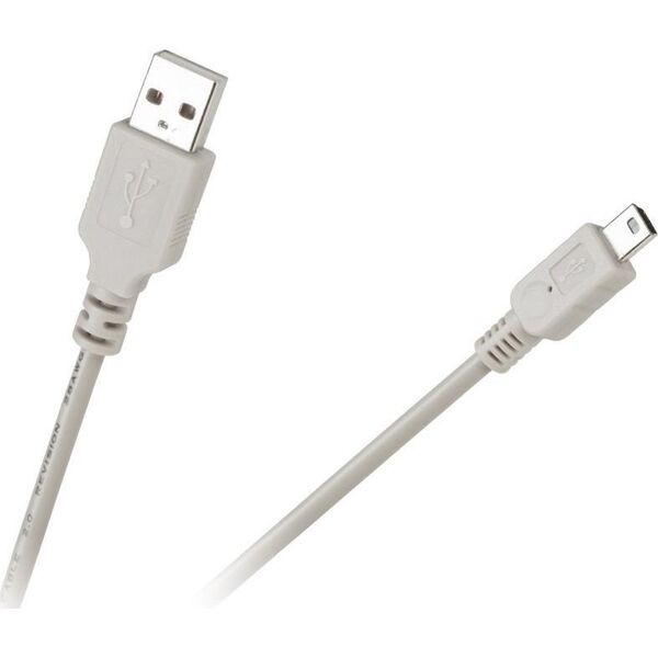 Kabel USB Cabletech USB-A - miniUSB 1 m Szary (KPO3889-1)