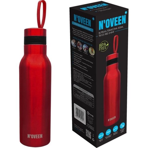 Noveen Butelka Termiczna NOVEEN TB125 Red Shiny 500 ml