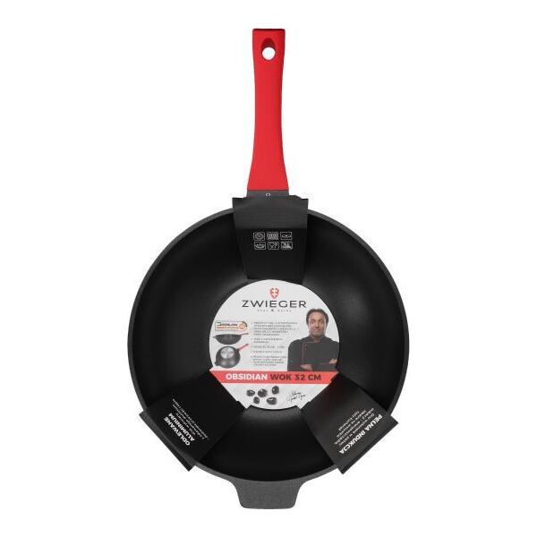 Patelnia Zwieger wok Greblonowa 32cm