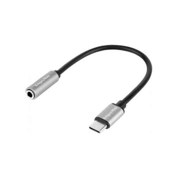 Adapter USB Kruger&Matz USB-C - Jack 3.5mm Srebrny  (Kruger Matz)