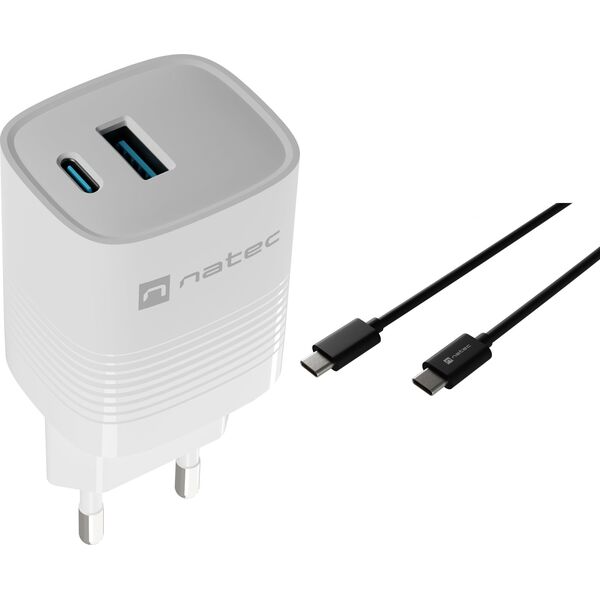 Ładowarka Natec Ribera 1x USB-A 1x USB-C 3 A (M-9120717)