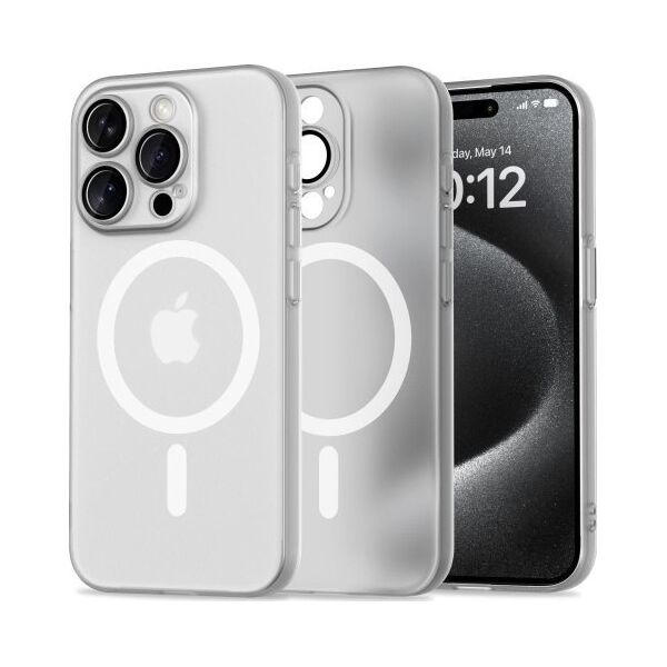Tech-Protect TECH-PROTECT MAGSLIM MAGSAFE IPHONE 15 PRO MATTE/WHITE