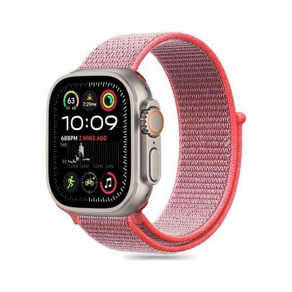 Tech-Protect TECH-PROTECT NYLON APPLE WATCH 6 / 7 / 8 / 9 / 10 / SE (40 / 41 / 42 MM) HOT PINK