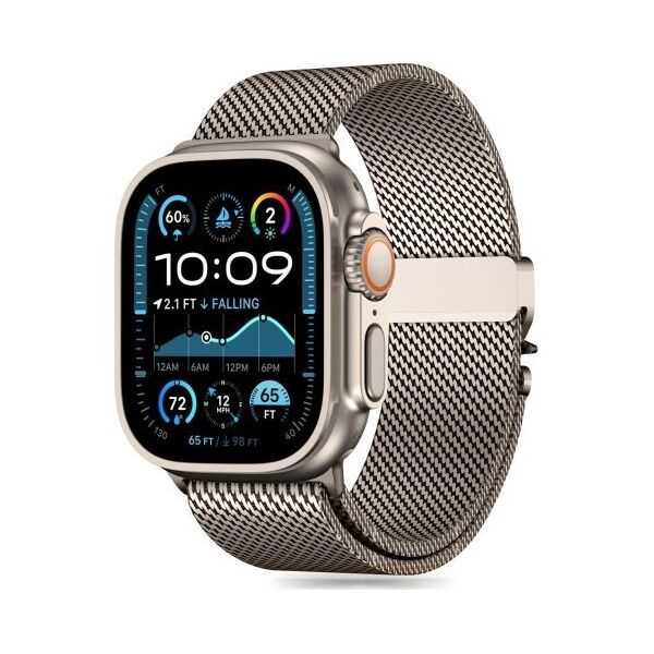 Tech-Protect TECH-PROTECT MILANO APPLE WATCH 6 / 7 / 8 / 9 / 10 / SE / ULTRA 1 / 2 (44 / 45 / 46 / 49 MM) TITANIUM