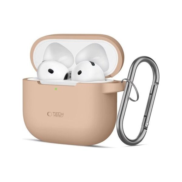 Tech-Protect TECH-PROTECT SILICONE HOOK APPLE AIRPODS 4 CAFFE LATTE