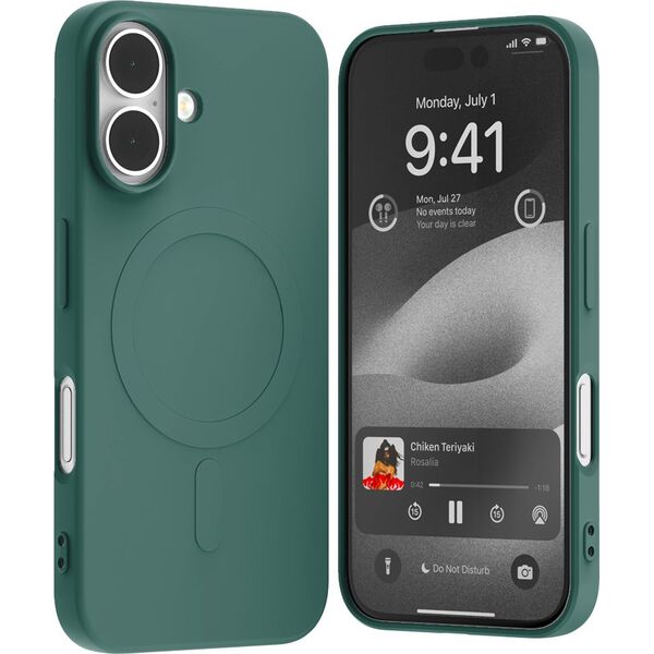 Mercury Mercury MagSafe Semi-Silicone iPhone 16 6,1" zielony/green