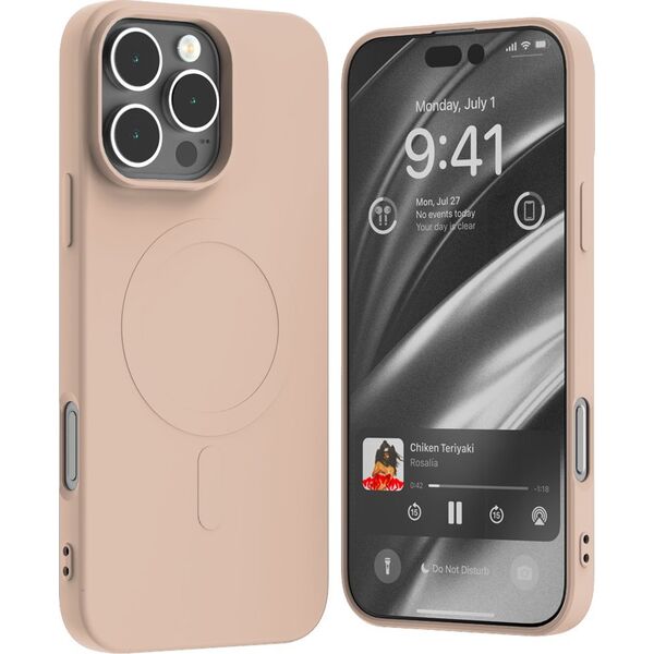 Mercury Mercury MagSafe Semi-Silicone iPhone 16 Pro Max 6,9" różowo-piaskowy /pink sand