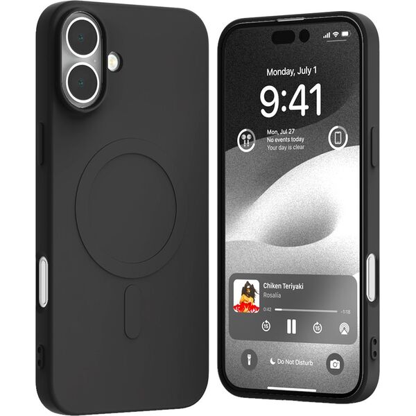 Mercury Mercury MagSafe Semi-Silicone iPhone 16 Plus 6,7" czarny/black