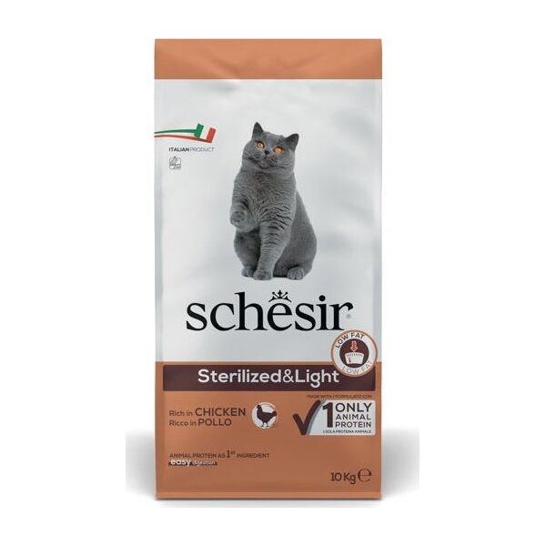 Agras Pet Foods SCHESIR Sterilized Bogata w kurczaka 10kg