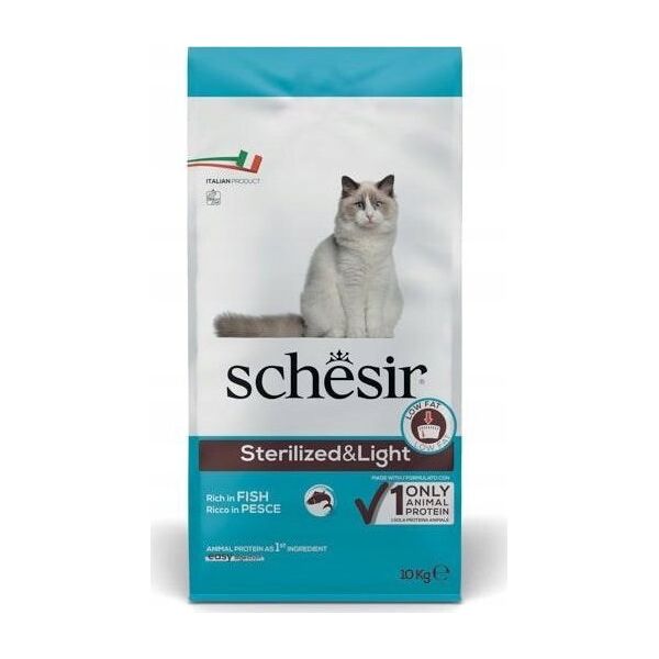 Agras Pet Foods SCHESIR Sterilized Bogata w rybę 10kg