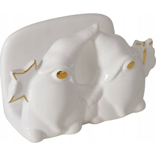 Boltze Home Serwetnik ceramiczny ze skrzatami MADDY