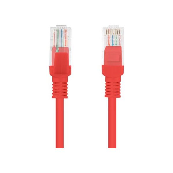 Lanberg Patchcord, Cat5e, nieekranowany, 10m, czerwony (PCU5-10CC-1000-R)
