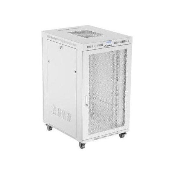 Szafa Lanberg Szafa instalacyjna Rack stojąca 19" 27U 800x1000 Drzwi Perforowane szara Lanberg (flat pack) LCD
