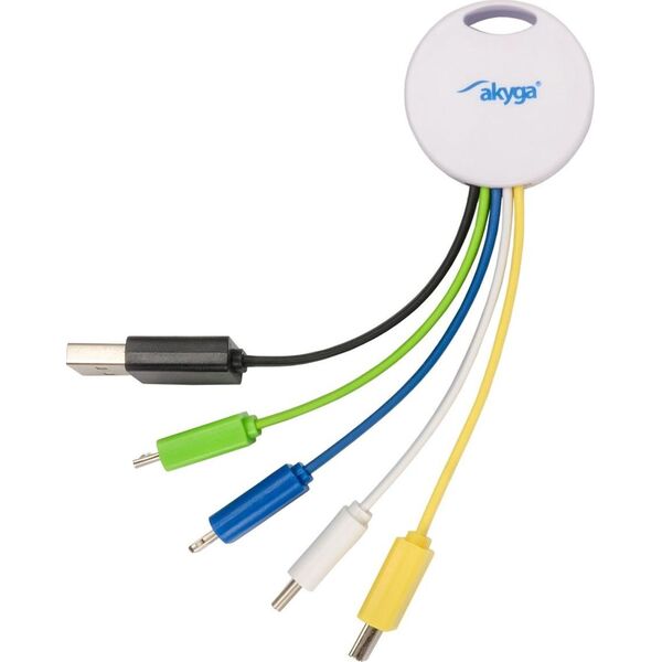 Adapter USB Akyga Biały  (AK-AD-51)
