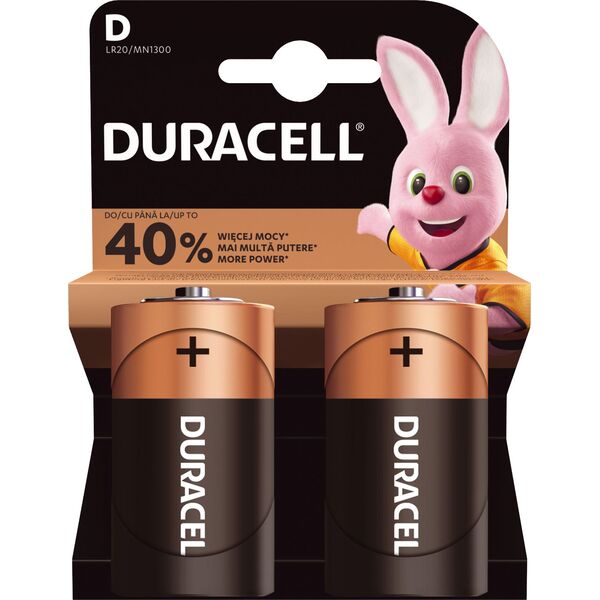 Duracell Bateria Basic D / R20 2 szt. 331228 5000394127562