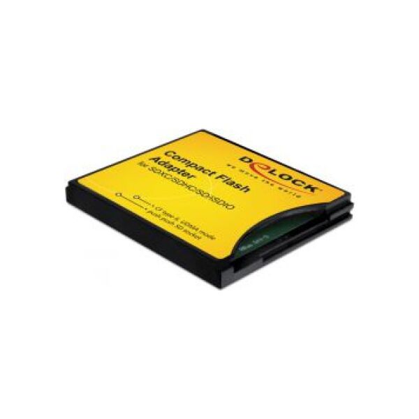 Delock Adapter karty pamięci Secure Digital (SD/SDHC/SDXC) / MMC do CF (61796) 354809 4043619617968