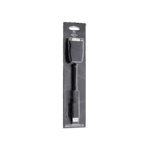 Adapter AV XFX DisplayPort - DVI-I czarny (MA-AP01-PD1K) 364282 778656053519