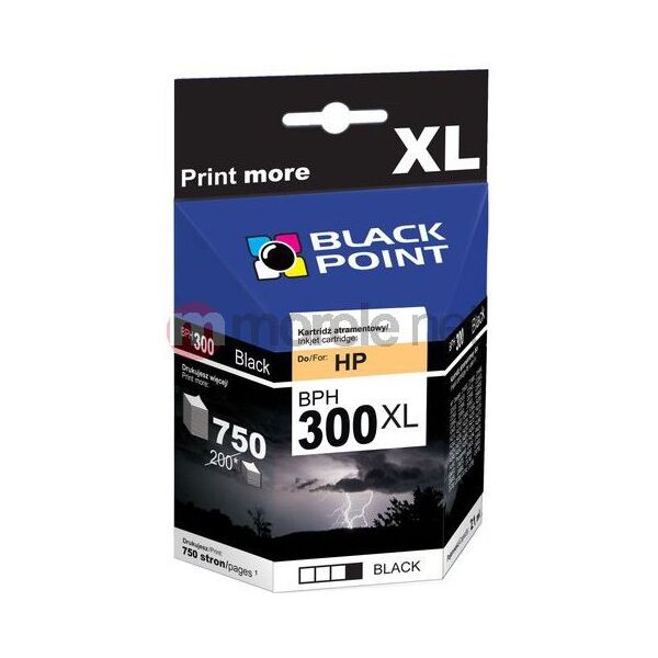 Tusz Black Point tusz BPH 300 XL / CC641EE nr 300 XL (black) 401976 5907625616829