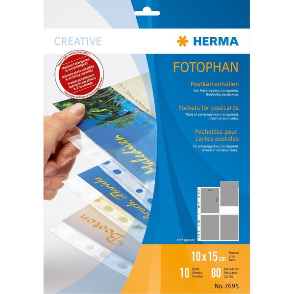 Herma Koszulki na zdjęcia 10x15cm (7695) 467558 4008705076951