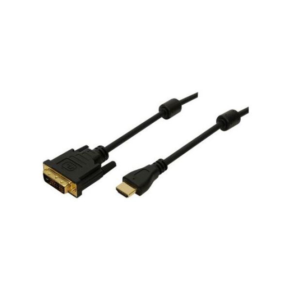 Kabel LogiLink HDMI - DVI-D 2m czarny (CH0004) 649441 4260113564363