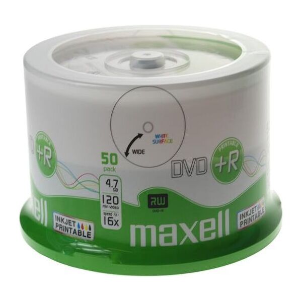 Maxell DVD+R 4.7 GB 16x 50 sztuk (275702.40) 662216 4902580508999