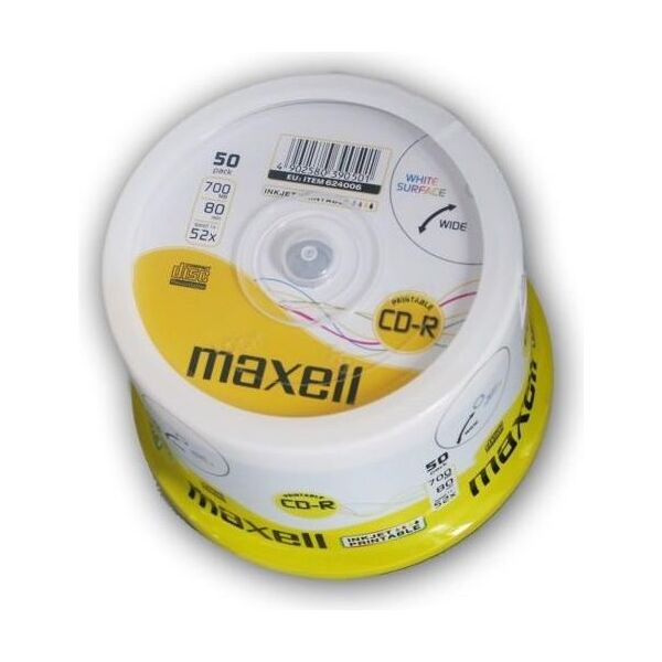 Maxell CD-R 700 MB 52x 50 sztuk (624006.40) 662221 4902580390501