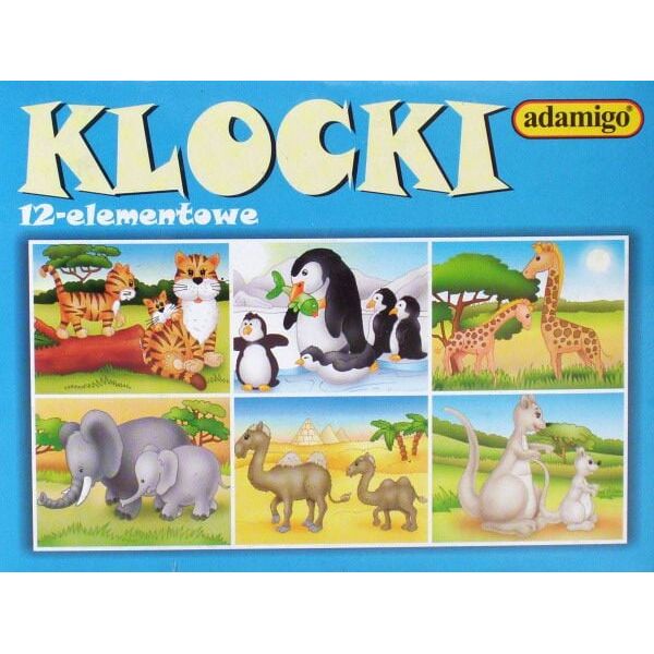 Adamigo Klocki Obrazkowe 12 el. (3266) 795996 5902410003266