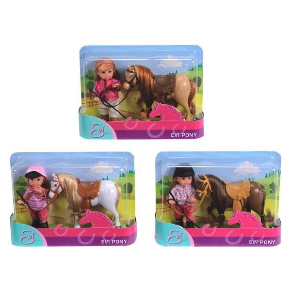 Simba EVI Pony Lalka z Koniem - 105737464 790429 5902002987691