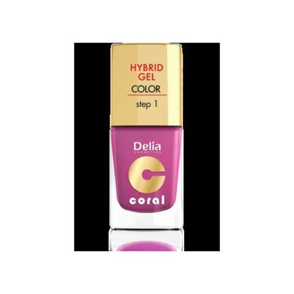 Delia Cosmetics Coral Hybrid Gel Emalia do paznokci nr 21 fuksja 11ml 887440 5901350458174