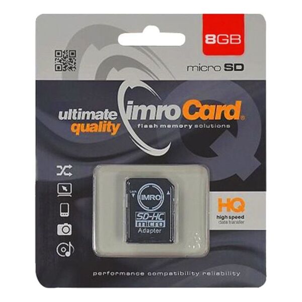 Karta Imro MicroSDHC 8 GB Class 4  (T_0004028) 923525 5902768015027