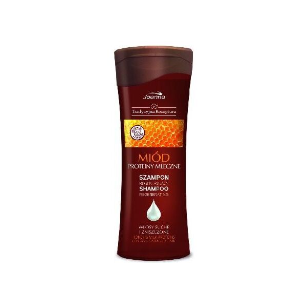 Joanna Tradycyjna Receptura Szampon do włosów regenerujący Miód i Proteiny Mleczne 300 ml 901635 5901018014971