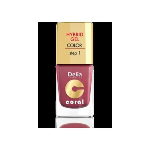 Delia Cosmetics Coral Hybrid Gel Emalia do paznokci nr 18 marsala 11ml 887437 5901350458143