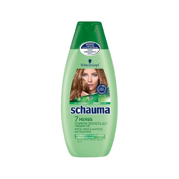 Schauma Szampon do włosów 7 Herbs 400 ml 901605 3838824086750
