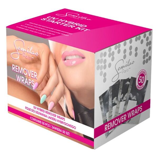 Semilac Semilac Removing Wraps (W) folie do usuwania lakieru hybrydowego 50szt 957079 5901867970343