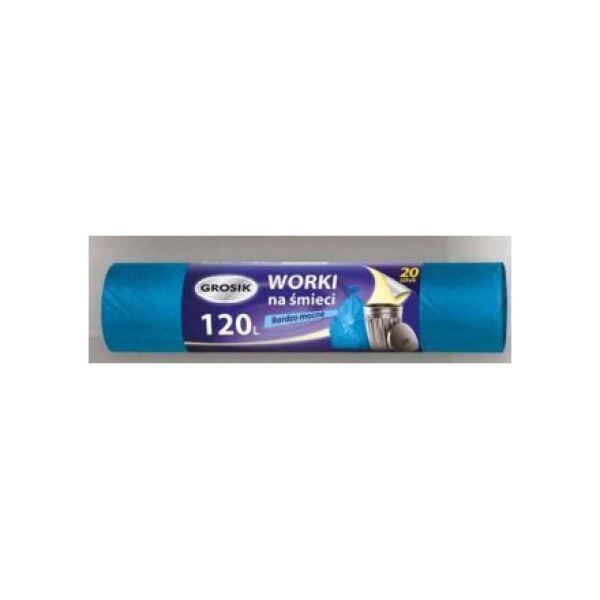 Grosik Worki na śmieci GROSIK 120L 20SZTUK  (ZZA372800) 958836 5900536230016