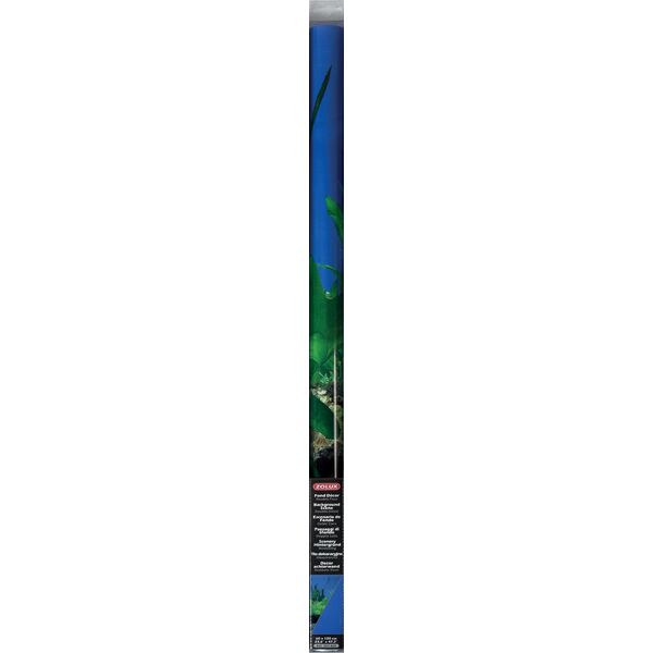 Zolux Tło akwariowe dwustronne 60 x 120 cm - rośliny skała/niebieskie 1120485 3336023548692
