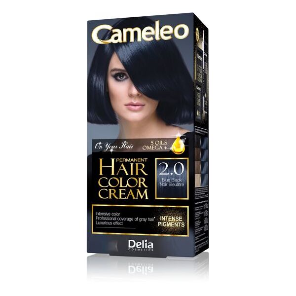 Delia Cameleo HCC Farba permanentna Omega+ nr 2.0 Blue Black 1op. 1131986 6940211620977