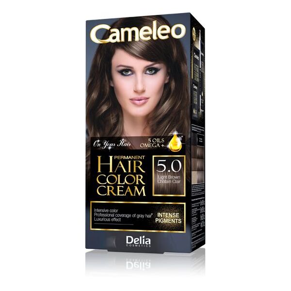 Delia Cameleo HCC Farba permanentna Omega+ nr 5.0 Light Brown 1op. 1131990 6940211621127