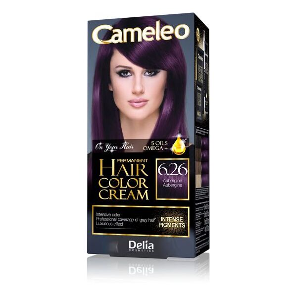 Delia Cameleo HCC Farba permanentna Omega+ nr 6.26 Aubergine 1op 1131994 6940211621110
