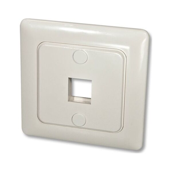 Lindy Wandanschlussdose f.1 Keystone Wand DE mit Abdeckung 80x80 - 60543 1190595 4002888605434