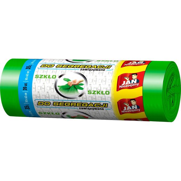 Sarantis Worki do segregacji Jan Niezbędny zielone 35L 20szt. (8571019500) 1196860 5900536282527