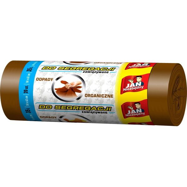 Sarantis Worki do segregacji Jan Niezbędny brązowe 35L 20szt. (8571019502) 1196865 5900536282541