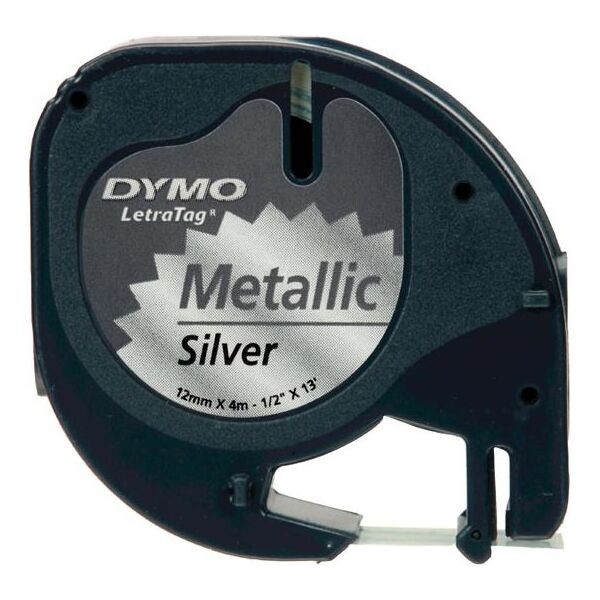 Dymo taśma do drukarek etykiet czarny/srebrny (S0721730) 1229511 5411313912082