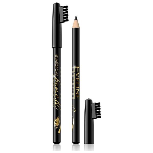 Eveline Eyebrow Pencil Kredka do brwi - czarna 1szt 1234109 5901761918786