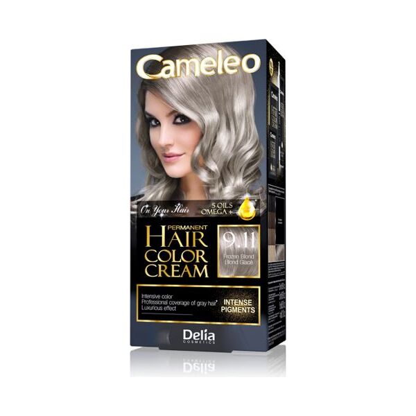 Delia Cameleo HCC Farba permanentna Omega+ 9.11 frozen blond 1265116 5901350460092
