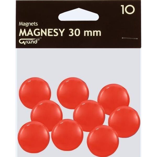 Grand Magnes 30mm czerwony 10szt GRAND - 190315 1451960 5903364258672